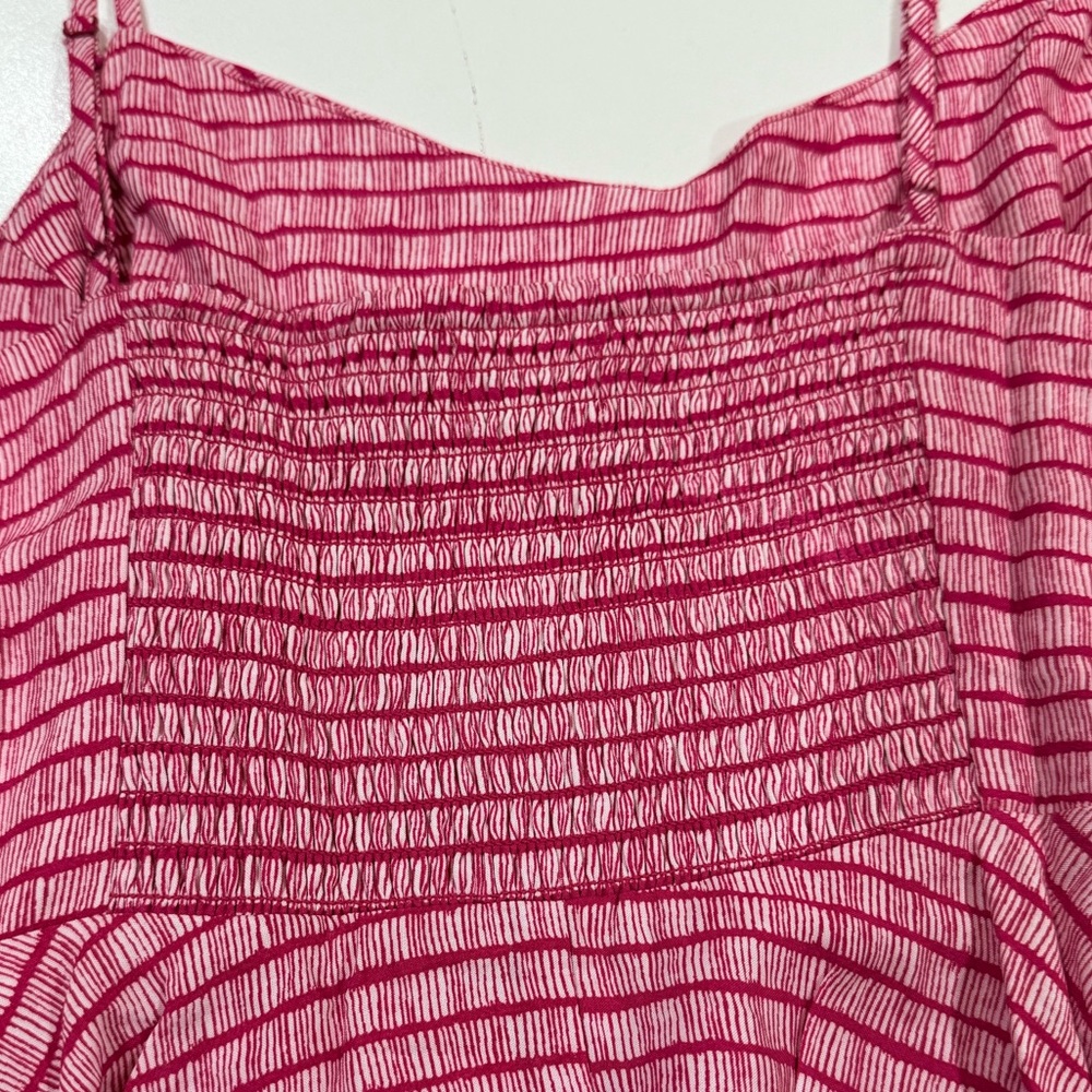 Old Navy Pink Striped Fit & Flare Sundress Mini | A-Line | Size M - Picture 11 of 15